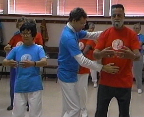 Mark Practicing Taiji in Shangri-la